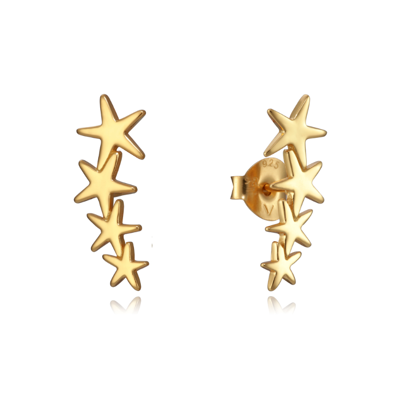 PENDIENTES VICEROY POPULAR TREPADOR PLATA DORADO MUJER 5065E100-08