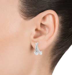 Pendientes viceroy plata redondos con circonitas engastadas - Miralles