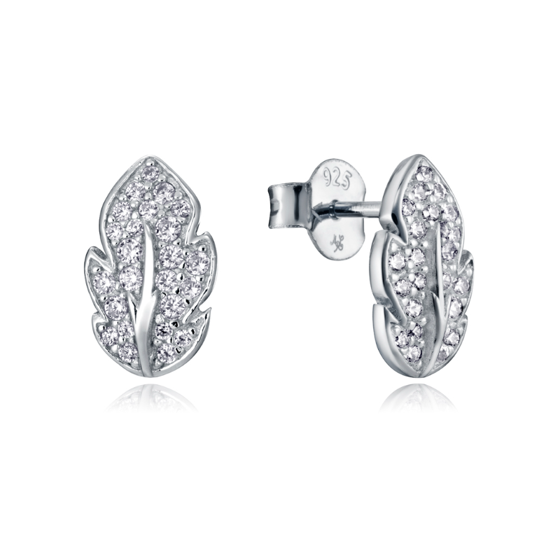 PENDIENTES VICEROY HOJA PLATA CIRCONITAS MUJER 85024E000-30