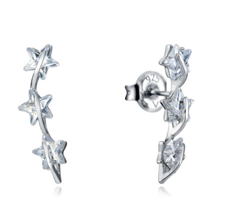 PENDIENTES VICEROY TREND PLATA TREPADORES ESTRELLAS MUJER 13003E000-30