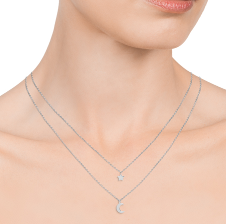 COLLAR VICEROY TREND PLATA DOBLE CADENA ESTRELLA 5064C000-08