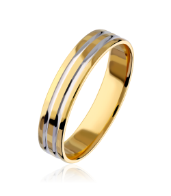 ALIANZA "NEXO" ORO BICOLOR 18K 3100067