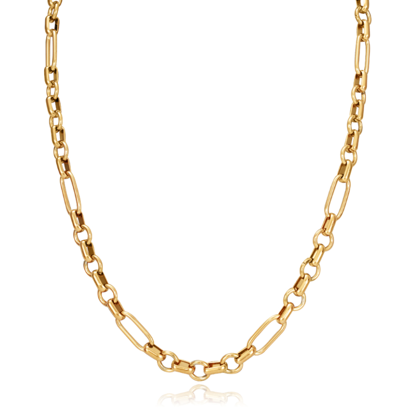COLLAR VICEROY CHIC ACERO DORADO ESLABONES LARGOS CADENA 75292C09012