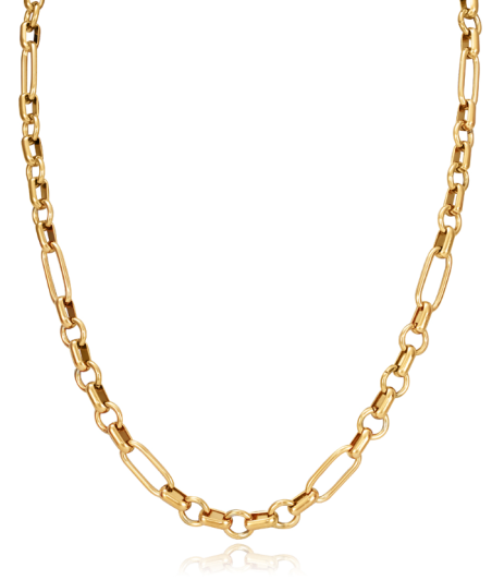 COLLAR VICEROY CHIC ACERO DORADO ESLABONES LARGOS CADENA 75292C09012