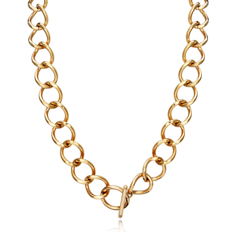 COLLAR VICEROY CADENA ACERO DORADO ESLABONES GRANDES 1381C01012