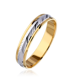 ALIANZA  NEXO  ORO BICOLOR 18K 3100137