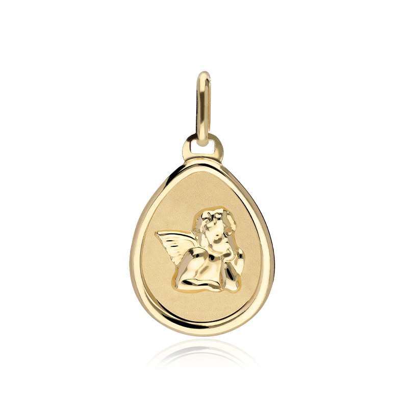 Medalla Oro 18k Angel