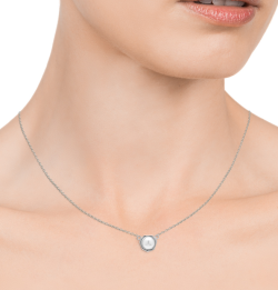 COLLAR VICEROY TREND PLATA PERLA CENTRAL MUJER 4077C000-68