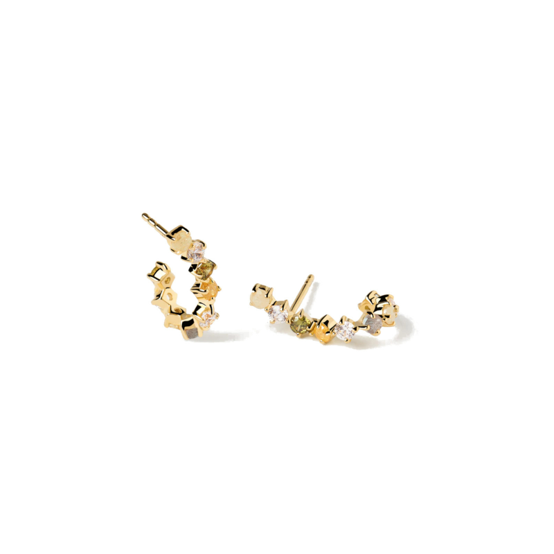 PENDIENTES PDPAOLA TUSCANY PLATA BAÑO DE ORO AR01-557-U