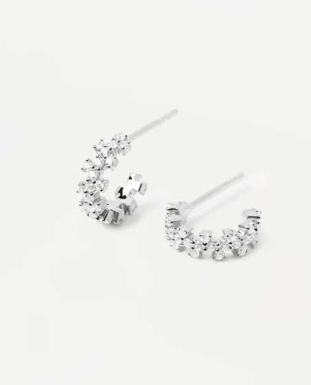 PENDIENTES PDPAOLA DE PLATA LITTLE CROWN MUJER AR02-578-U