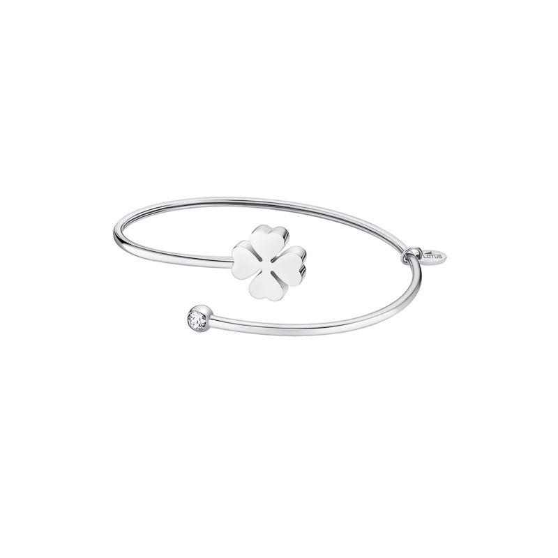 PULSERA TRÉBOL LOTUS STYLE MILLENNIAL ACERO MUJER LS2169-2/5