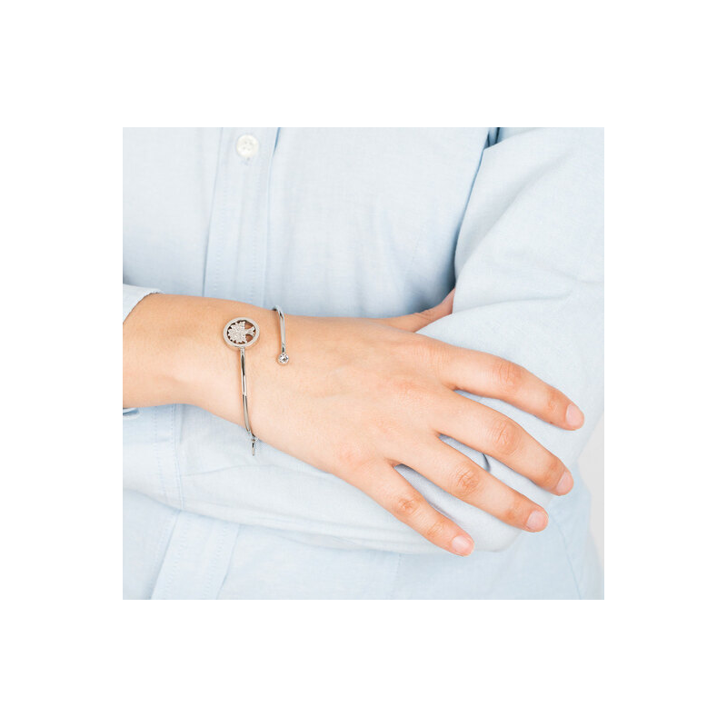 PULSERA LOTUS STYLE MEN IN BLACK ACERO HOMBRE LS1650-2/1