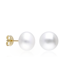 Pendientes oro 18k y perlas 10mm "Frances"