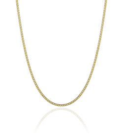 CADENA "CHÍA" ESLABÓN BARBADO 50 CM ORO 18K