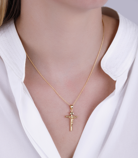 Colgante Oro 18k Cruz "Gedeón"