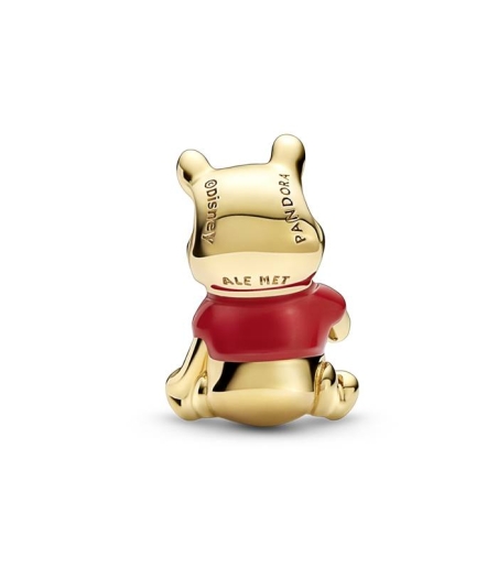 CHARM PANDORA PLATA WINNIE THE POOH DISNEY BAÑO ORO 14K 762212C01