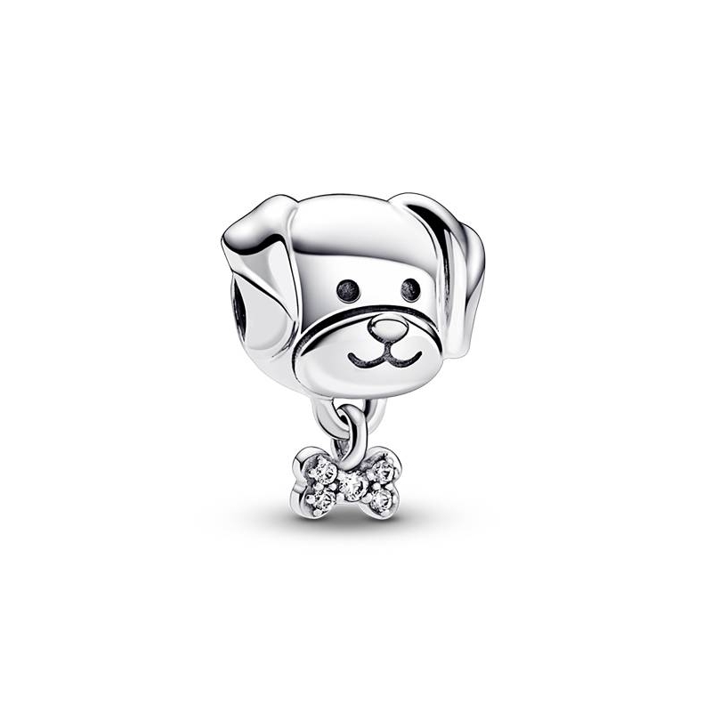 CHARM PLATA PANDORA PERRO CIRCONITA 792254C01