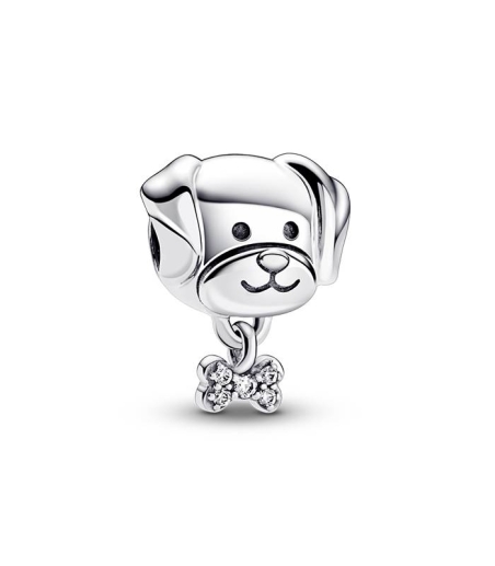 CHARM PLATA PANDORA PERRO CIRCONITA 792254C01