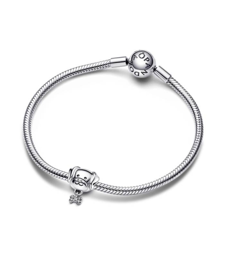 CHARM PLATA PANDORA PERRO CIRCONITA 792254C01