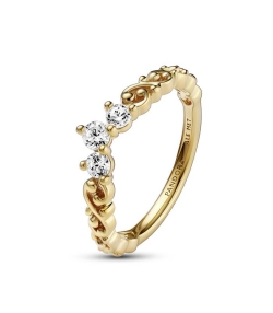 ANILLO PANDORA BAÑO ORO 14K TIARA REMOLINO 162232C01