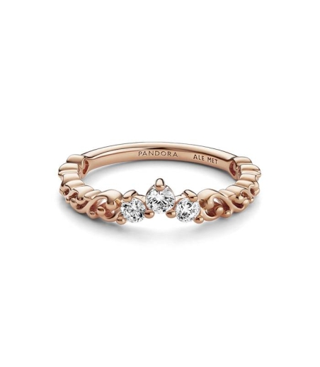 ANILLO PANDORA BAÑO ORO ROSE 14K TIARA REMOLINO 182232C01