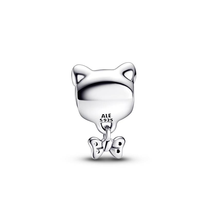 CHARM PANDORA PLATA MASCOTA GATO Y LAZO 792255C01