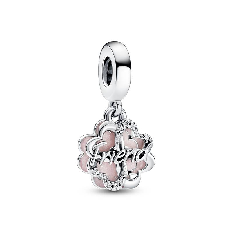 CHARM PANDORA COLGANTE PLATA TREBOL CUATRO HOJAS AMISTAD 792245C01