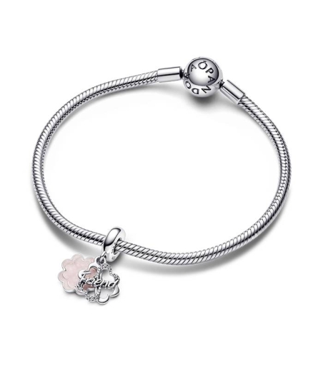 CHARM PANDORA COLGANTE PLATA TREBOL CUATRO HOJAS AMISTAD 792245C01