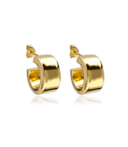 PENDIENTES "VILLAMARÍA" PLATA DE LEY BAÑO ORO 18K