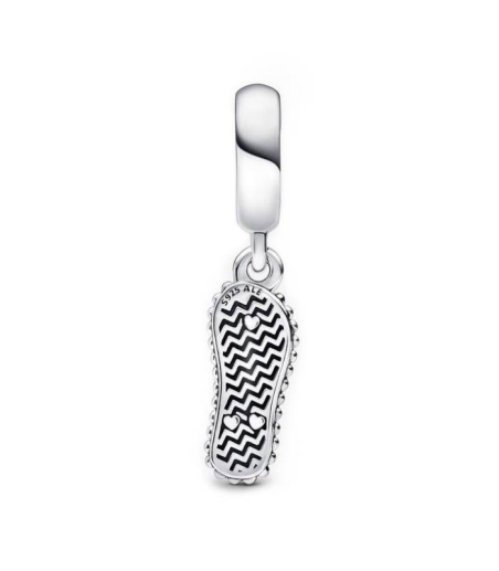 CHARM PLATA PANDORA FLIP FLOP CIRCONITA 792197C01