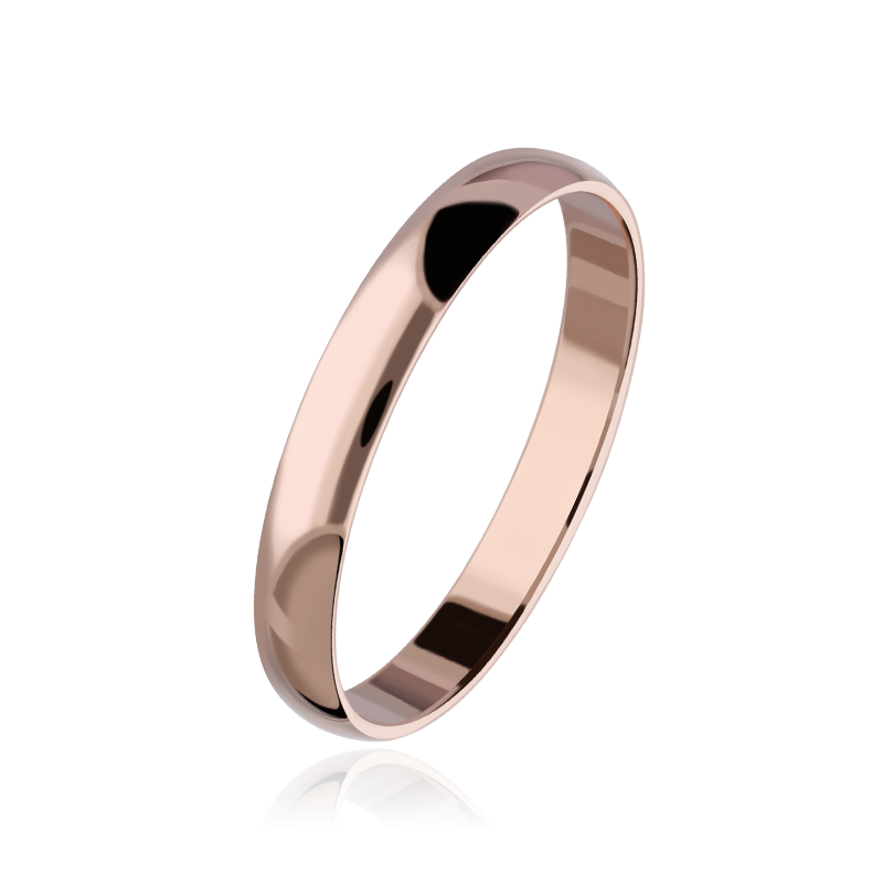 ALIANZA "WEDDING CLASSIC" ORO ROSA 18K 3 MM