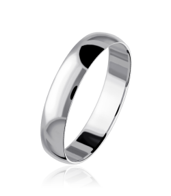 ALIANZA "WEDDING CLASSIC" ORO BLANCO 18K 4 MM