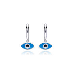 Pendientes Plata primera ley y esmalte "Tibú"