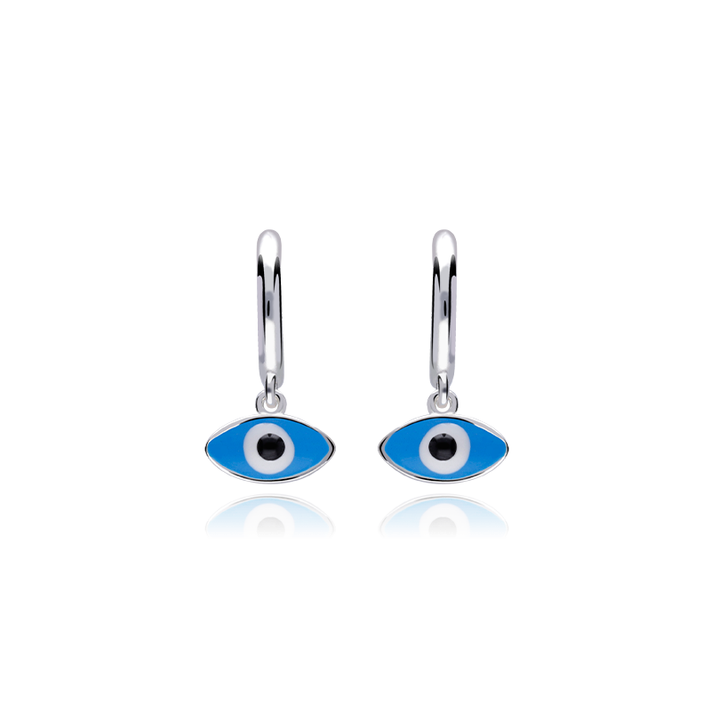 Pendientes Plata primera ley y esmalte "Tibú"
