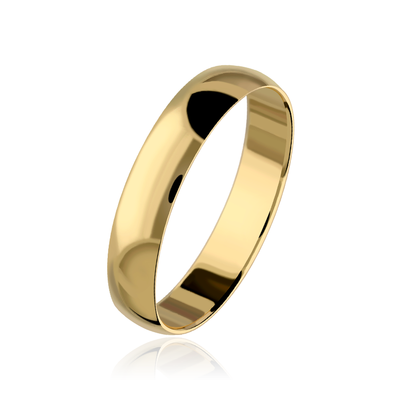 ALIANZA "WEDDING CLASSIC" ORO 18K 4 MM