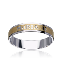 ALIANZA "MANAURE" PERSONALIZADA ORO 18K