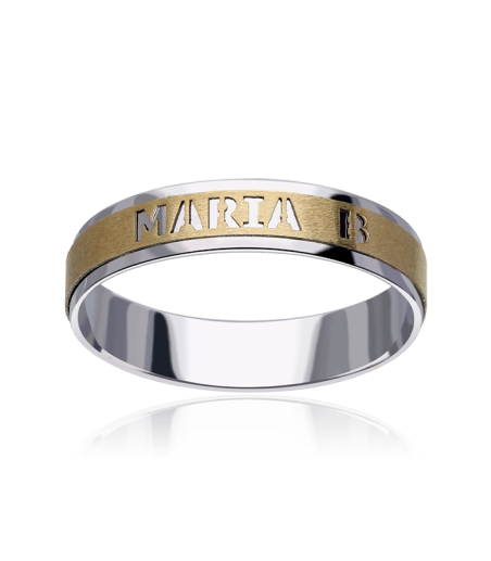 ALIANZA "MANAURE" PERSONALIZADA ORO 18K