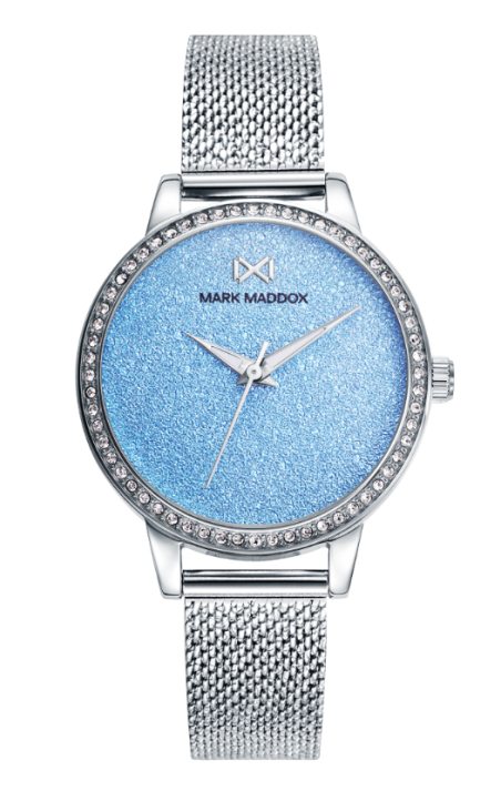 RELOJ MARK MADDOX TOOTING AZUL MALLA ACERO MUJER MM0129-30