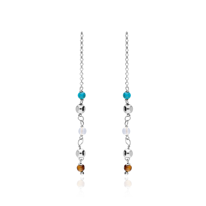 PENDIENTES "ENAMEL" PLATA DE LEY