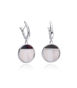 PENDIENTES "NÁCARI" PLATA DE LEY