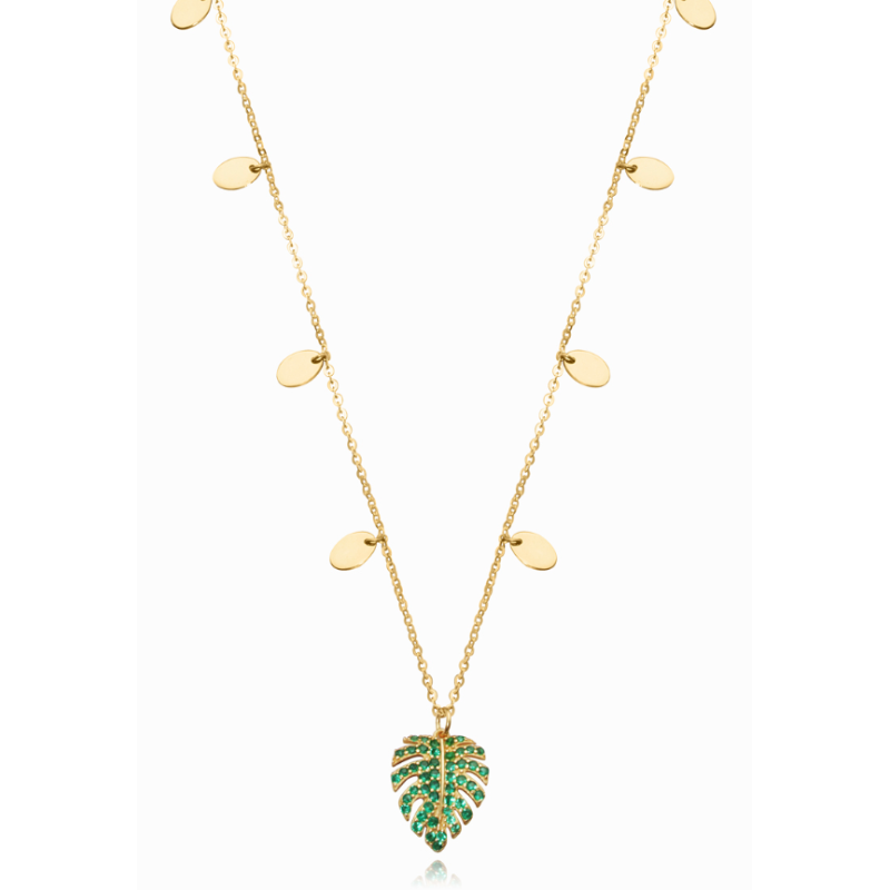 Viceroy Orecchini Donna A Forma Di Foglia - Acciaio Dorato - Lunghi 6 Cm