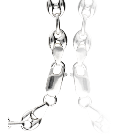 CADENA "SOUTH SEA" PLATA DE LEY 50 CM