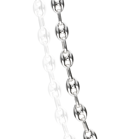 CADENA "SOUTH SEA" PLATA DE LEY 50 CM