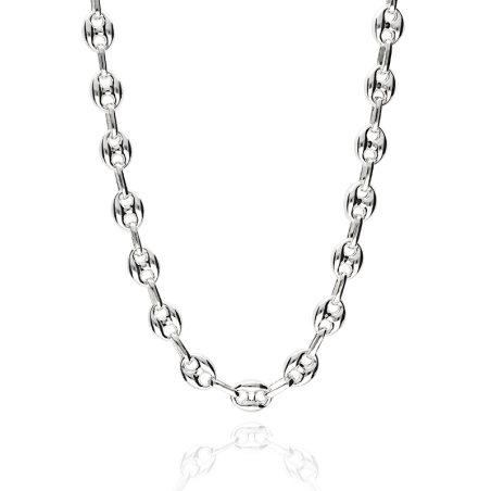 CADENA "SOUTH SEA" PLATA DE LEY 50 CM