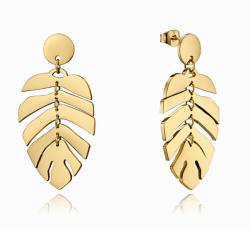 PENDIENTES VICEROY AIR HOJA ACERO DORADO IP MUJER 15137E01012