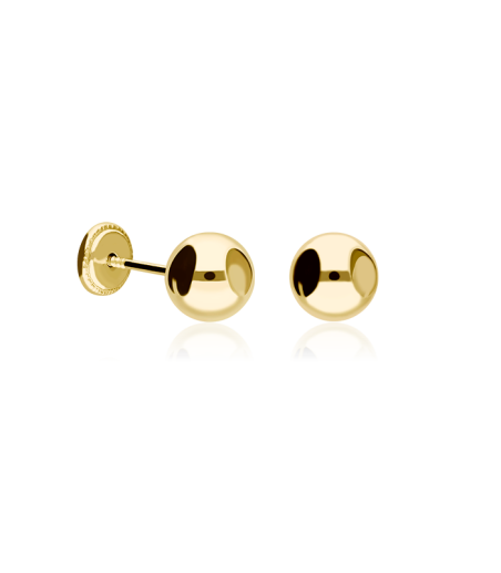 Pendientes "Lopta" bola oro 18k