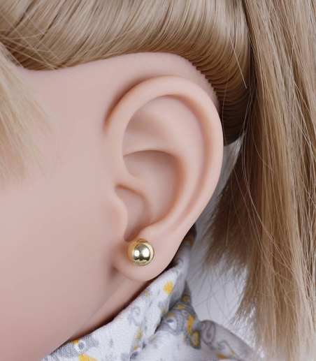 Pendientes "Lopta" bola oro 18k