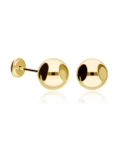 Pendientes "Lopta" bola oro 18k