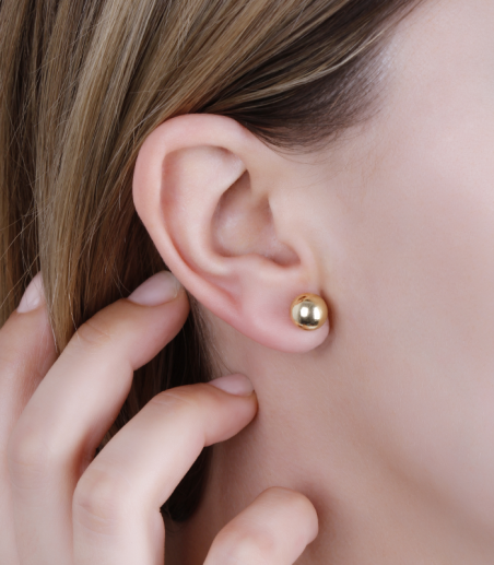 Pendientes "Lopta" bola oro 18k