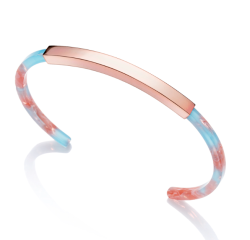 PULSERA VICEROY KISS ACERO IP ROSADO RESINA COLORES 75117P01017